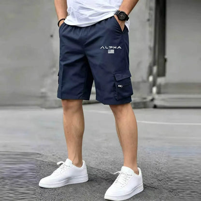 American Flag Printed Cargo Shorts Independence Day Eagle Shorts Summer Cargo Work Camping Multi-pocket Short Pants Streetwear