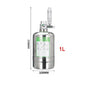 Aquarium CO2 Generator system Kit Stainless Steel CO2 Cylinder Generator System Carbon Dioxide Reactor Kit For Plant Fish