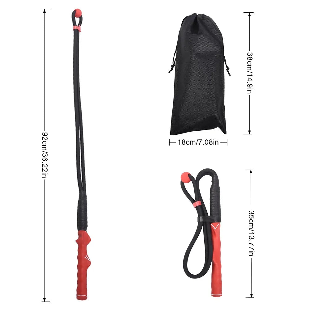 Golf Swing Practice Rope With Training Grip Indoor Golf Training Aid Exercise Rope Golf Practice Swing Trainer Golf Accessory
