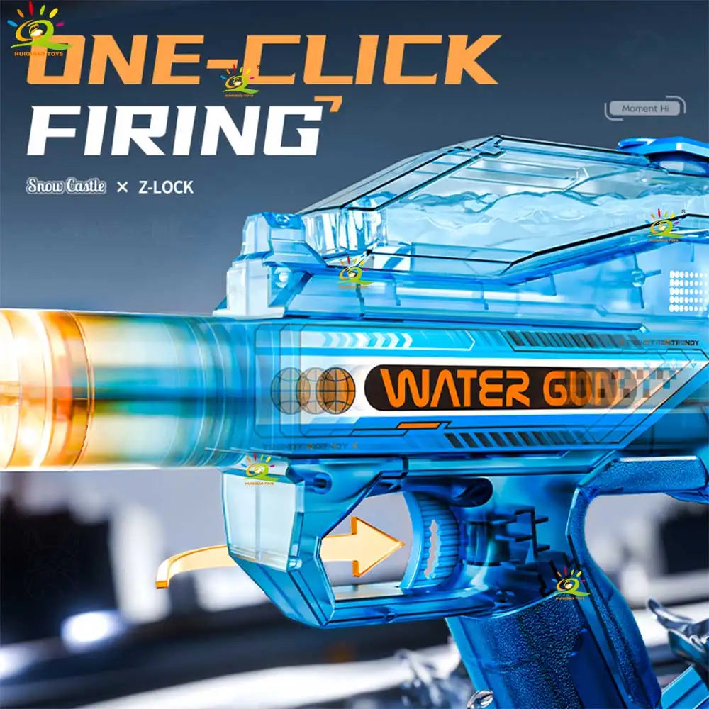 HUIQIBAO Children's electric water gun toy, high-speed water sprayer, suitable for outdoor play use