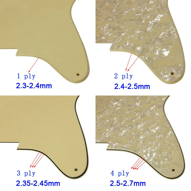 Fei Man Custom Guitar Parts - For MIJ Japan YAMAHA PACIFICA 112V Electric Guitar Pickguard Scratch Plate