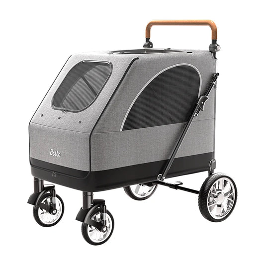 STLF(Ready to Ship) Manufacture Large Pet Stroller for Big Dog Safety Outdoor Walking Travel Foldable Trolley
