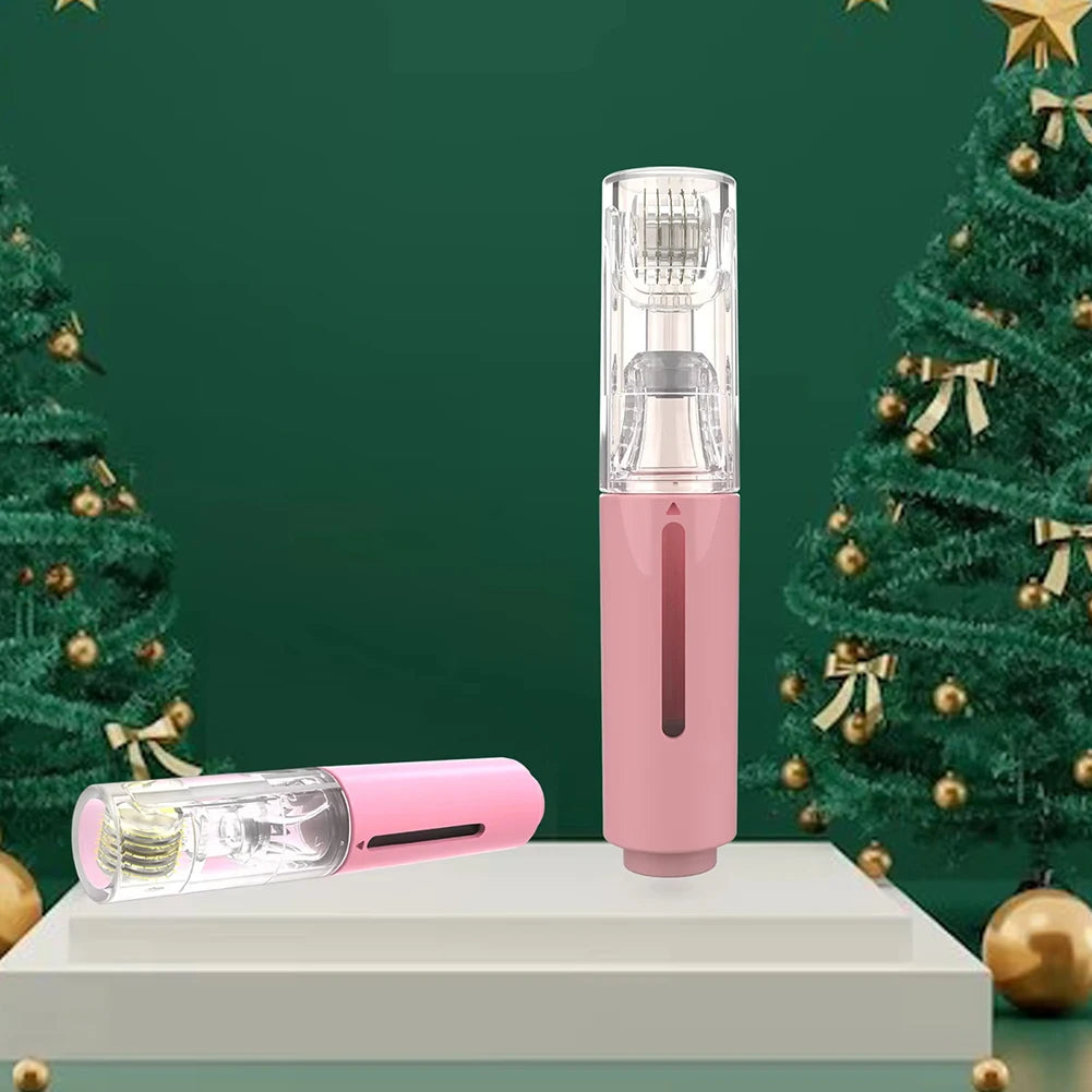 105 Titanium Needle Derma Roller Lip Boost Microneedle Dermaroller for Lip Beard Hair Care Micro Needle Face Massage Beauty Tool