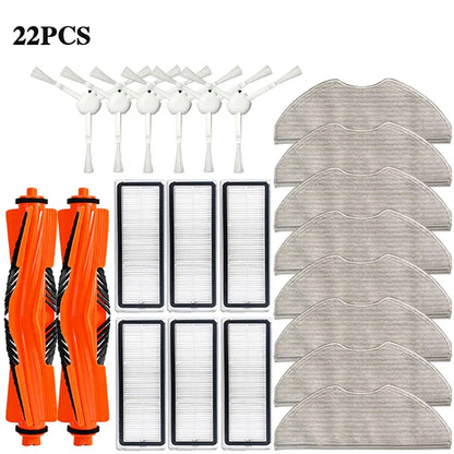 For Xiaomi Robot Vacuum H40 / OV51 Accessories Main Side Brush Mop Cloth HEPA Filter Dust Bag Replacement Spare Parts