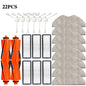 For Xiaomi Robot Vacuum H40 / OV51 Accessories Main Side Brush Mop Cloth HEPA Filter Dust Bag Replacement Spare Parts