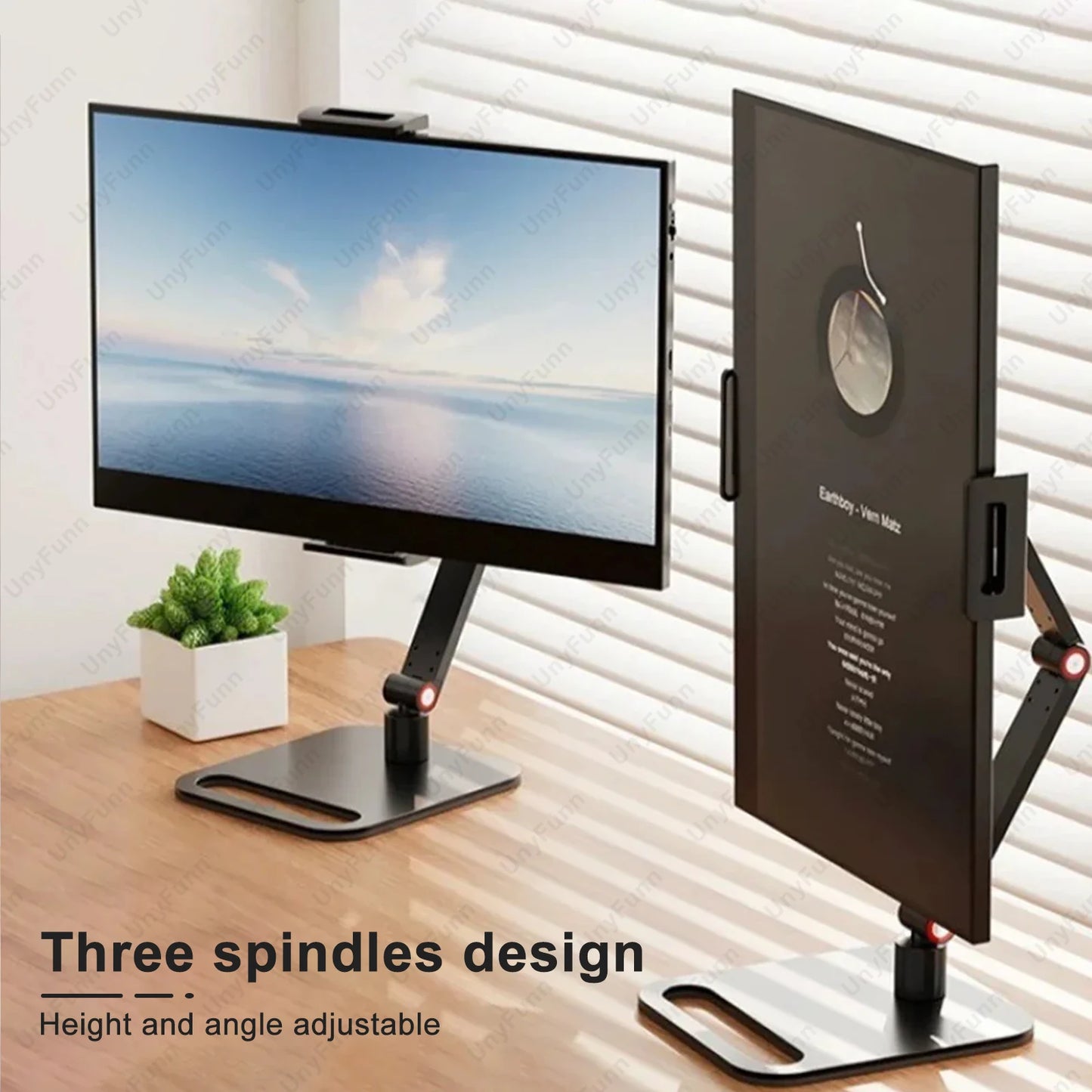 Portable Monitor Holder Expandable Adjustable Laptop Gaming Desktop Clamp Stand Phone External Vertical Screen Expansion Mount