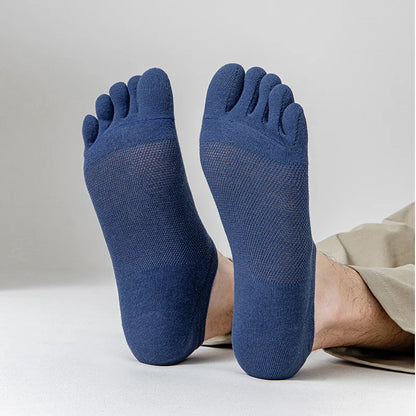 3 Pairs/lot Men's Socks Breathable Sweat Novelty Toe Socks Fashion Casual Breathable Finger Boat Sock High Quality Sox for Male