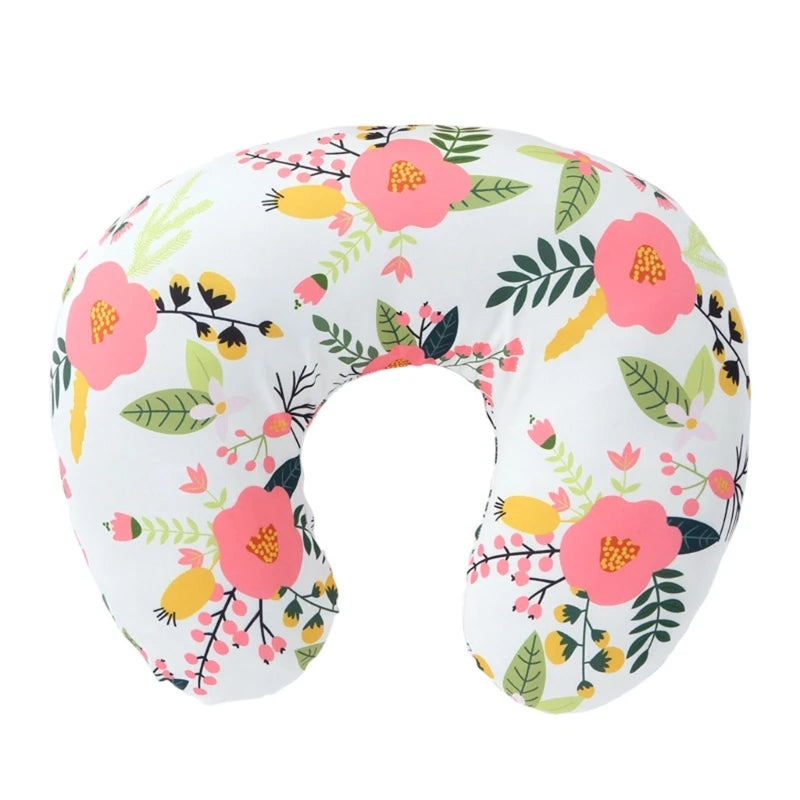 Removable Nursing Pillow Cover Newborn Bedding U-Shape Nursing Pillow Covers Lovely Printed Breastfeeding Pillow Cover