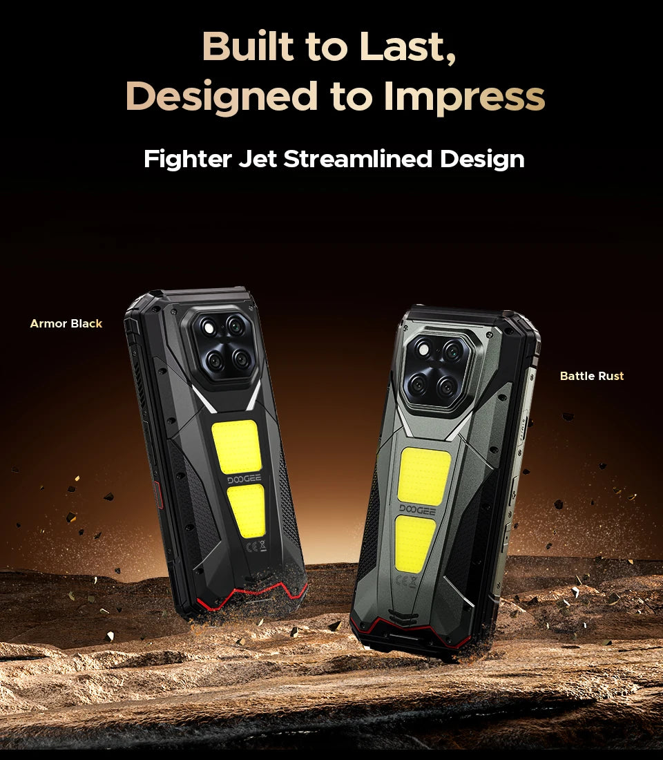 World Premiere DOOGEE V Max Play 5G Projector Rugged Phone 20500mAh Dual Camping Lights Dimensity 7300 16GB+512GB NFC Smartphone