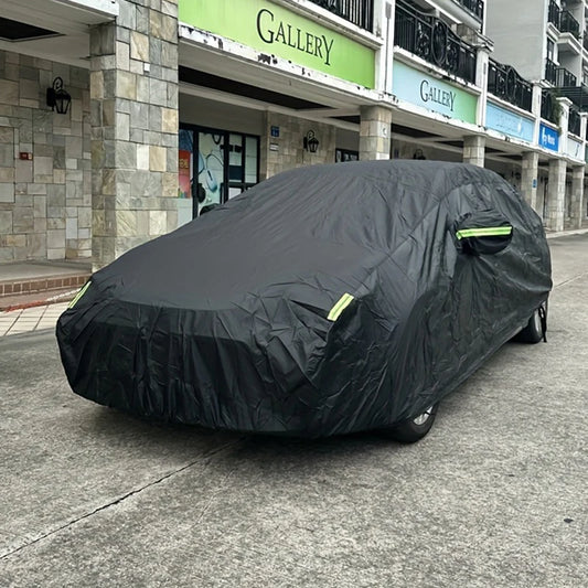 Car Cover Outdoor Protection Exterior Sun Snow UV Covers SUV Sedan Auto Sunshade Dustproof Waterproof Black Silver