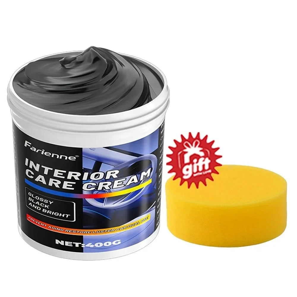 NEW Heavy-Duty Car Plastic Renovator Wax - Fast-Acting Scratch Repair, Restores & Protects Car Bumpers, Interiors, Dashboard, D