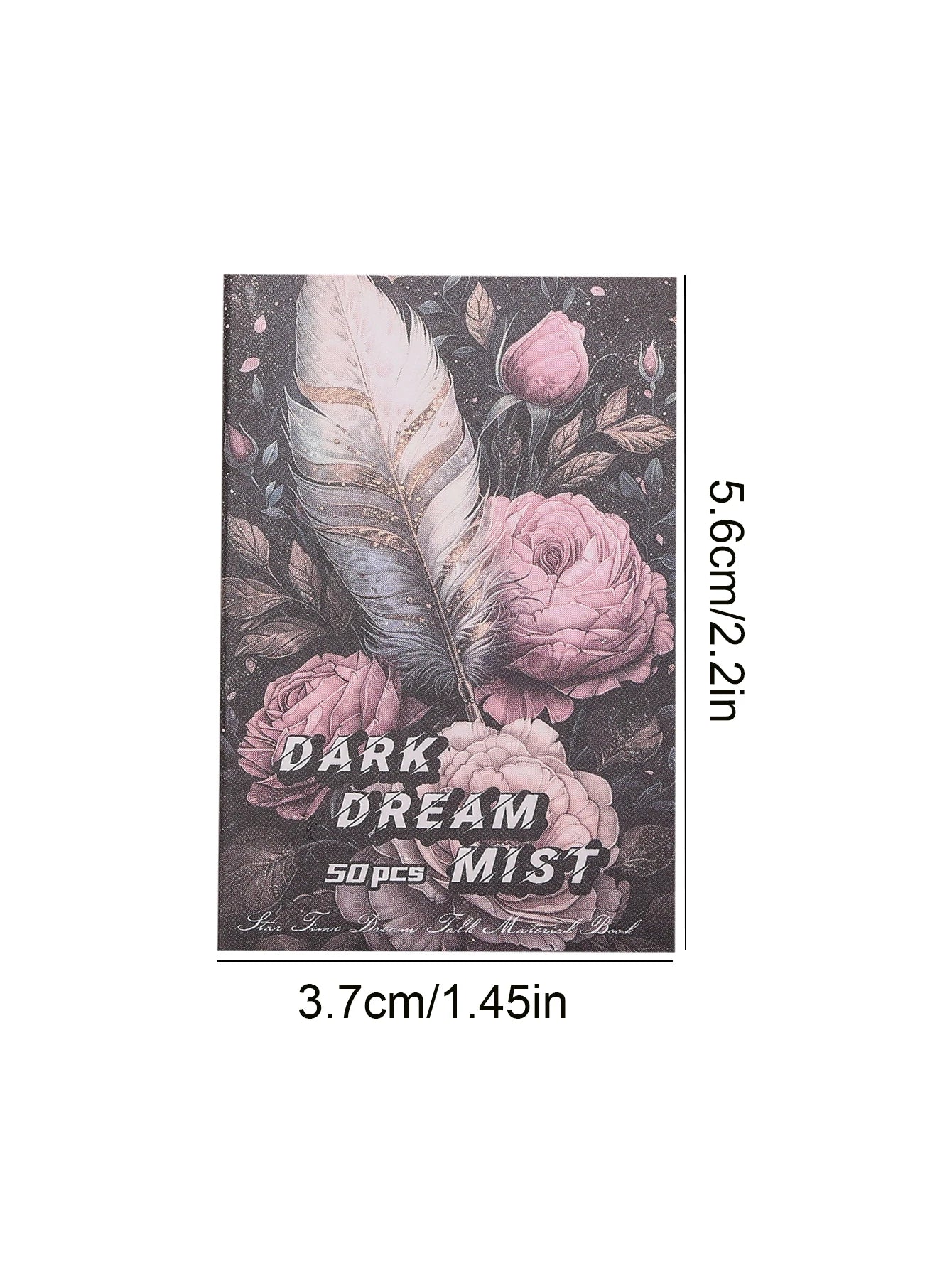 50 Sheets Per Book of Exquisite Illustration Materials Book, Various Themes Patterns, DIY Scrapbook Planner Decoration Supplies