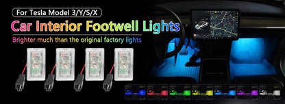For Audi A1 8X A3 8V 8Y A4 B8 B9 A5 8T A6 C6 C7 C8 A7 A8 D3 D4 D5 Q2 Q3 8U F3 Q5 8R FY Q7 4L 4M RGB Footwell Lights HD Seat Lamp