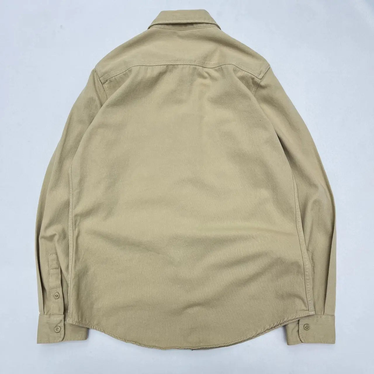 Autumn New Japanese Retro Heavyweight Twill Long-Sleeve Turn-down Collar 100% Cotton Shirt Men's Fashion Washed Casual Blouses