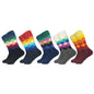 5 Pairs Novelty Men's Cotton Colorful Pattern Funny Fashion Happy Crew Dress Socks