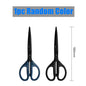 Deli Black Blade Scissors Stainless Steel Anti-Rust Shears Comfort Grip Office School Home Craft Cutting Stationery