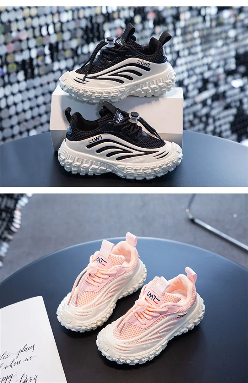 JIMITU Children Sneakers Breathable Mesh Kids Girls And Boys Casual Shoes Rubber Sole Summer Autumn Toddlers Tennis 3-6y