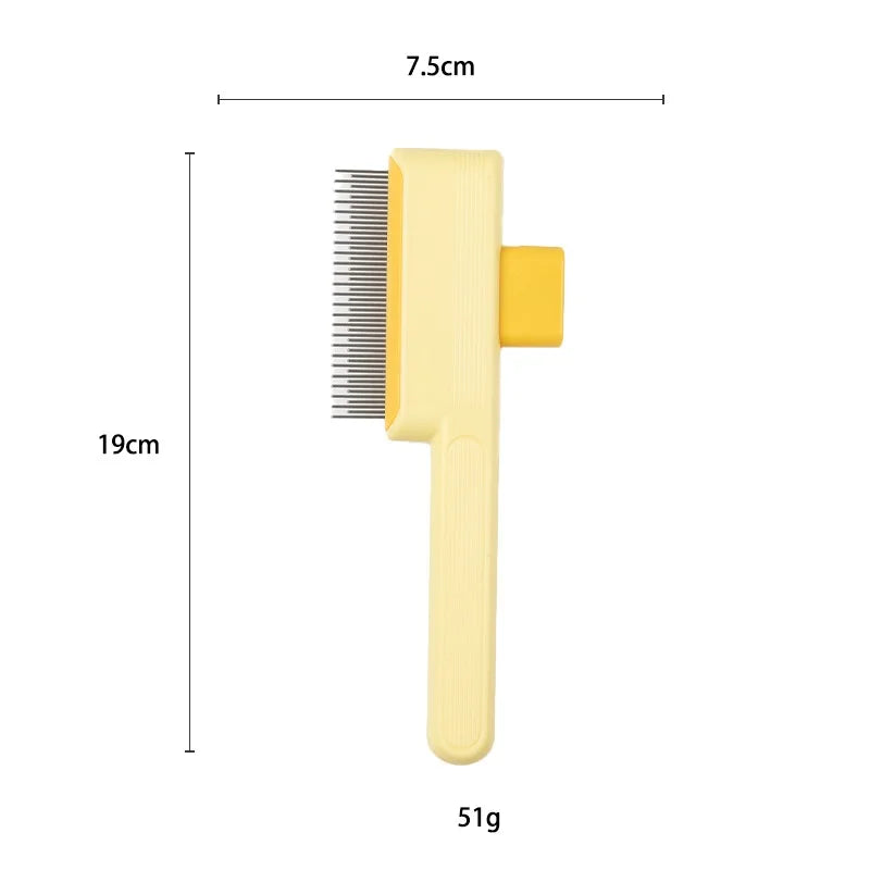 Self-Cleaning One-Button Dog Comb Pet Hair Remover Cat Brush Massage Grooming Combs for Dogs And Pets