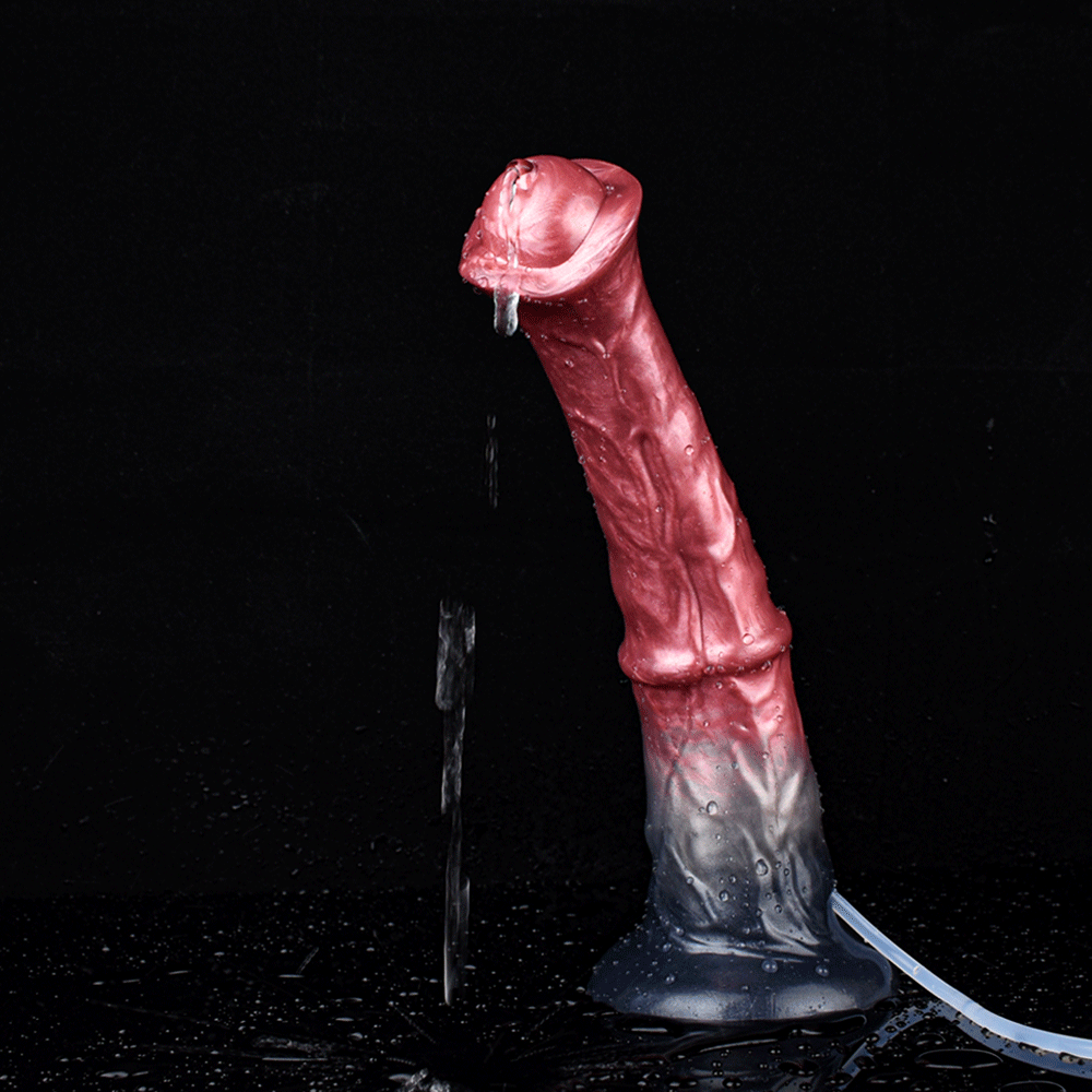 NNSX Horse Squirting Anal Plug Dildo Ejaculation Penis with Strong Sucker G-spot Stimulation Silicone Erotic Sex Toys For Woman