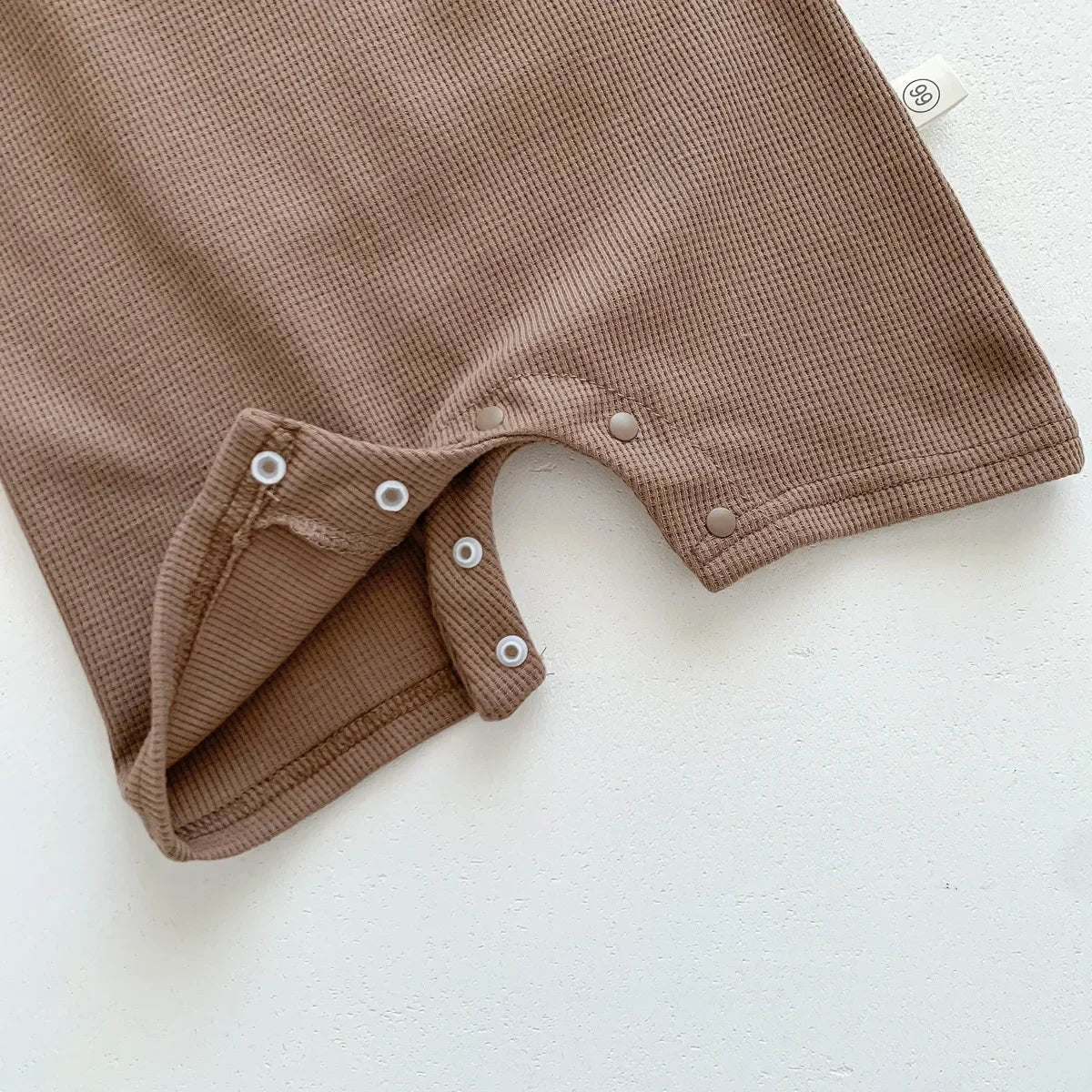 Cotton Romper Gift Hat with Ear New In Summer Kids Baby Girls Boys Short Sleeve Waffle Patch Bear Infant Newborn Jumpsuits