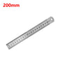 Stainle Steel Metal Straight Ruler Precision Double Sided Precision Measur Tool Scale Metric Ruler 15-50cm The Scale table Clear