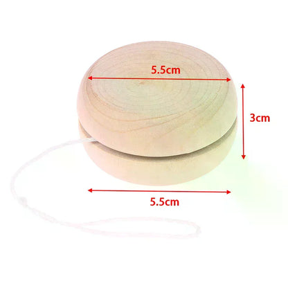 Portable Wooden Yoyo Ball Colorful Handmade Toy Creative Play & Craft Accessories for Children