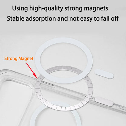 Magnetic Phone Case For iPhone 17 16 15 14 13 12 11 Pro Max Plus for Magsafe Wireless Charging Transparent Shockproof Back Cover