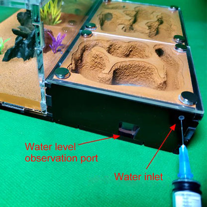 Concrete Ant Farm House Super Large Yellow Mud Ant Nest Gypsum Pet Anthill Insect Castle M Workshop Ant House with Hunting Area