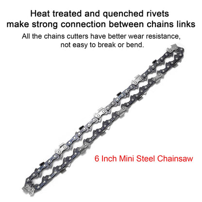 6 Inch  Steel Chainsaw Chains Electric Chainsaws Accessory Practical Chains Replacement Chains Replacement