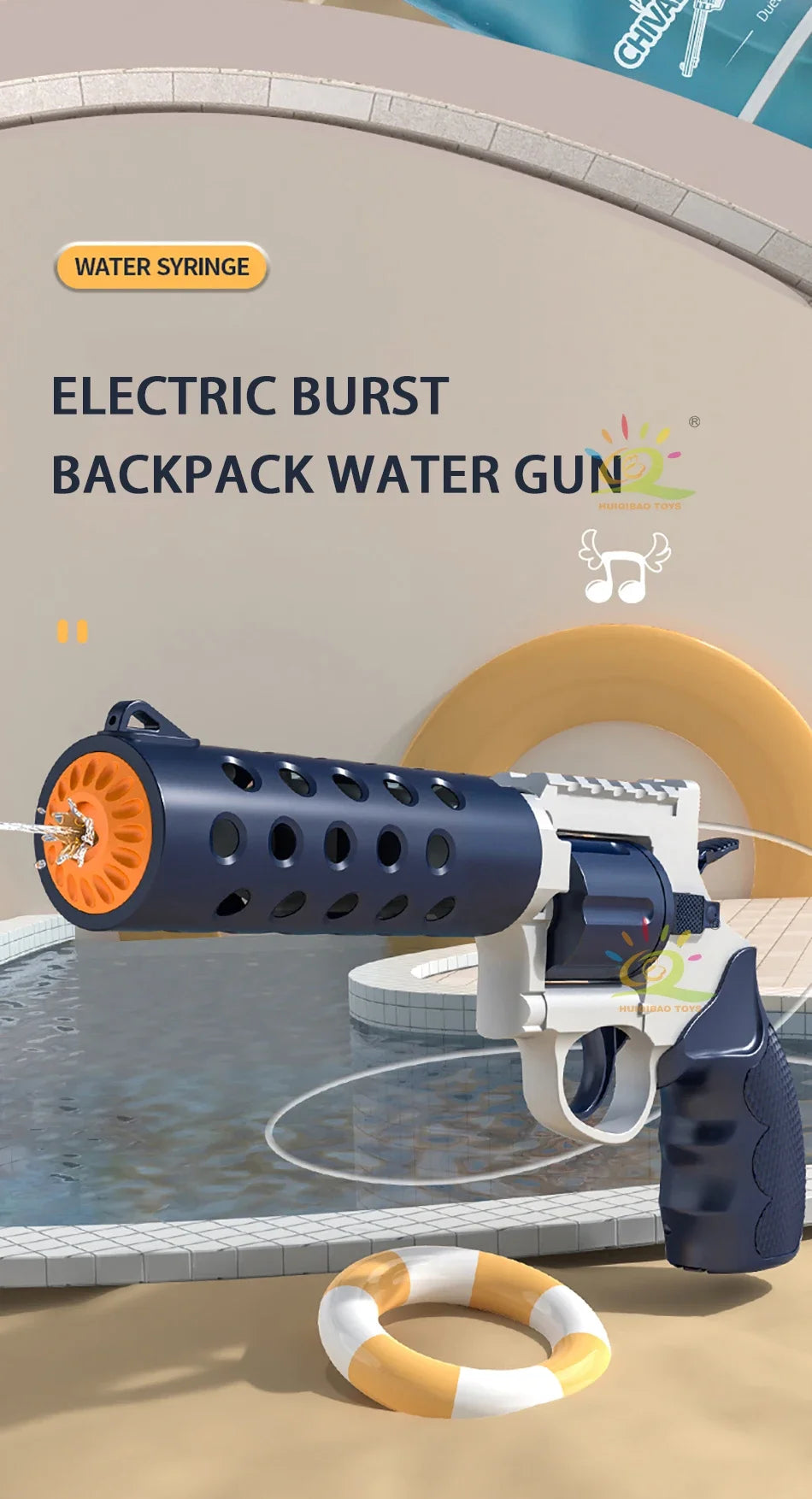 Backpack Electric water gun,Full-Automatic Shooting Water Gun Toys for male Summer Outdoor Beach High-capacity Guns Game Gifts