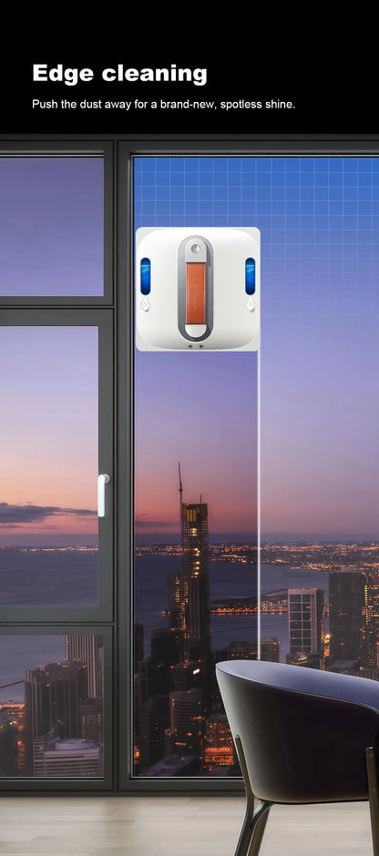 Robot Window Cleaner Liectroux S11,9000Pa Strong Suction, 4-Way Water Spray, Floating Scraping Tech, Smart Memory,APP Control