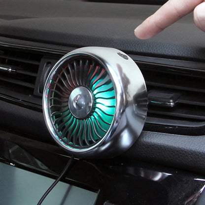 EAFC Car Fan USB Powered Electric Car Cooling Fan Portable 3 Speeds Strong Airflow Air Circulation Fan for Car Van Truck SUV