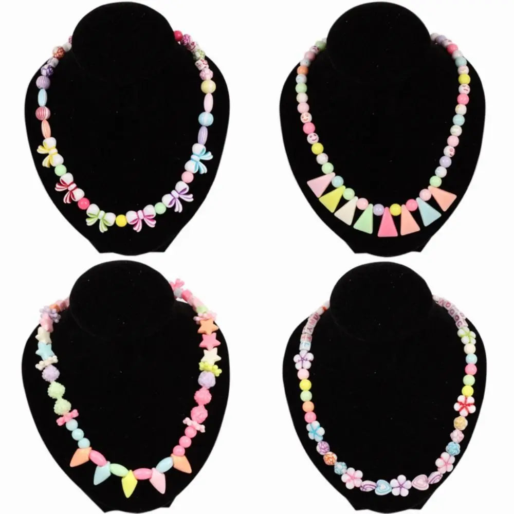 Arts Crafts DIY Handmade Beaded Kit Jewelry Set Handmade DIY Making Beads Kit DIY Creative Beads for Children Girl