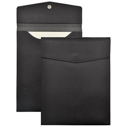A4 Leather File Folder Simple Large Capacity Document Bag Fashion Briefcase Data Contract Bill File Bag Office Paper Organizer