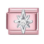 Pink Color Y2K Butterfly Star Bow Rabbit Heart Pendant Italian Charm Links Fit 9mm Stainless Steel Bracelet DIY Making Gifts