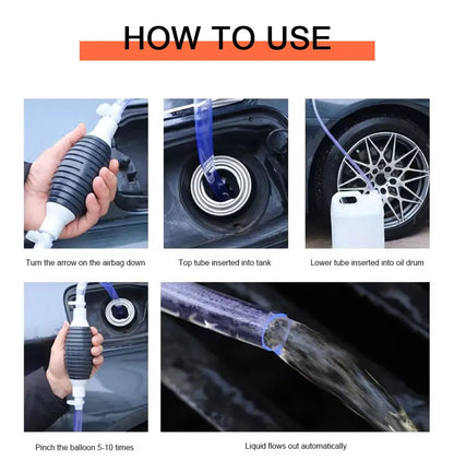 SEAMETAL Multifunctional Liquid Vacuum Cleaner Hand Pump Petrol Pump Transfer Pump Fuel Pump Car Tool Transfer Primer