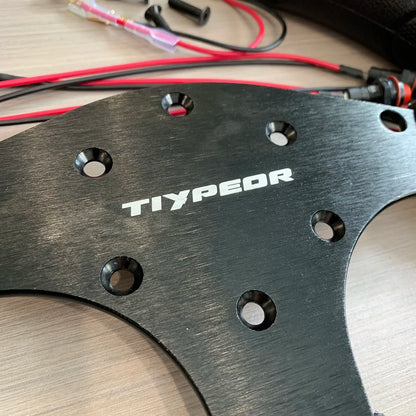 Tiypeor PU 320mm Seering Wheel for Simulate Racing Game Drift Sports Style Wheel