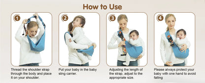 Portable Baby Carrier Wrap Toddler Accessories Multifunctional Strap Infant Bag Adjustable Shoulder Baby Carriers Sling for Kid