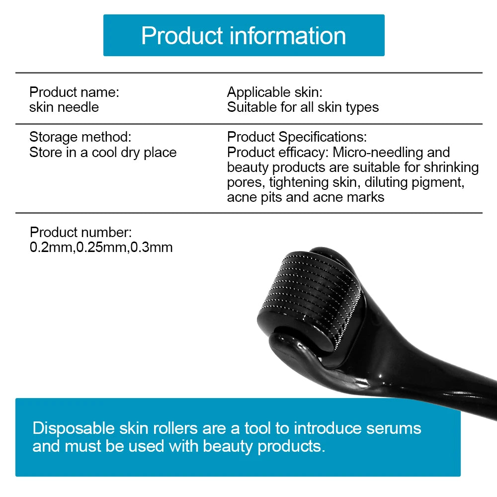 540 Needles Derma Roller for Facial Body Hair Growth Skin Care Microneedling Tool Microneedle Derma Roller Face MicroNeedle Roll