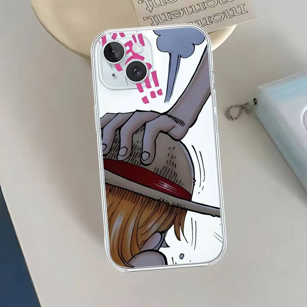 Cute Anime N-Nami Phone Case For IPhone 17 16 15 12 11 Pro Max 14 Plus 13 Mini Clear Cover Soft Funda