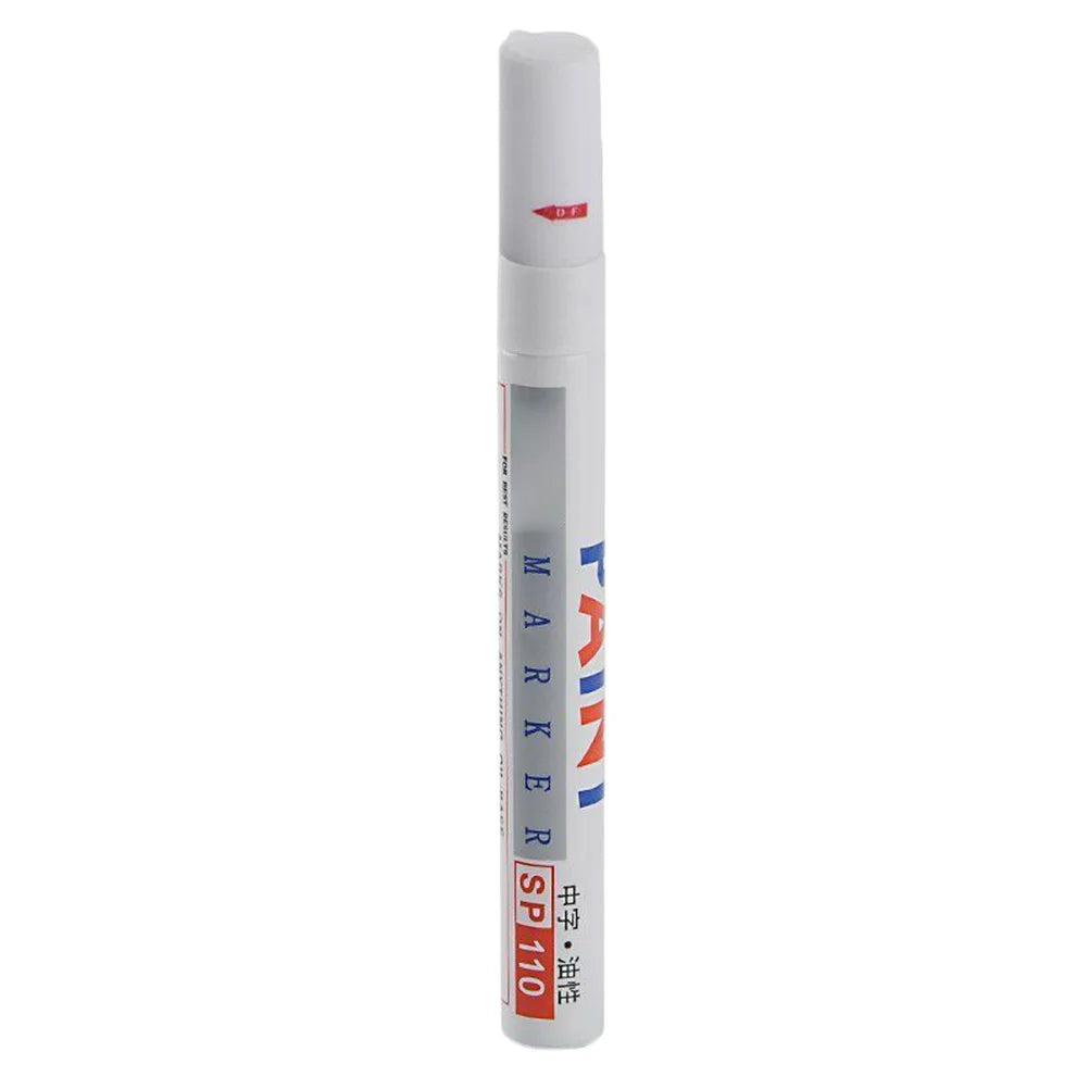 Car Scratch Repair Pen White Multi- -Up Paint Marker for Auto Tire Rim Scratch Concealing Oxidation Resistance