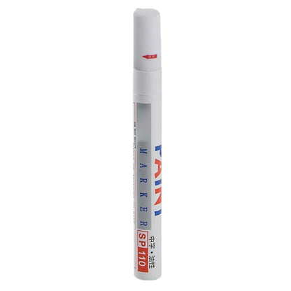 Car Scratch Repair Pen White Multi- -Up Paint Marker for Auto Tire Rim Scratch Concealing Oxidation Resistance