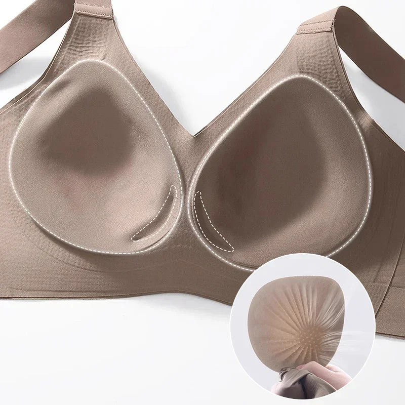 FallSweet 1/2PCS Seamless Push Up Bra for Woman Wireless Bralette Soft Comfortable Breathable Lingerie for Large & Small Bust