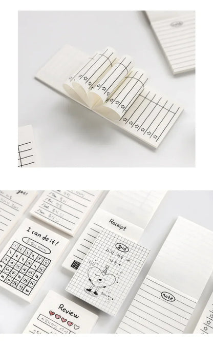 50Sheets Mini Note Book Convenient Memo Pad List Time Sticky Note Schedule Planner Office School Supplies Stationery