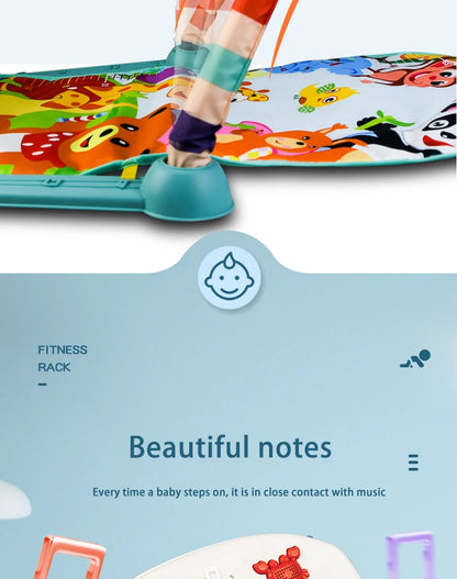 Multifunctional Fitness Frame Baby Activity Gym Play Mat Musical Rack Kid Infant Educational Crawling Carpet Toy Children Gift