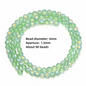 6/8/10mm Sizes Faceted Glass Beads 96-faceted Pink Blue Crystal Earth Beads Faceted Cut Style Plating Clear Jewelry Making Beads