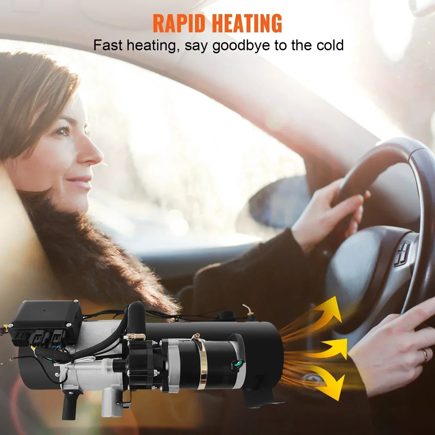 SIHAO Heavy Duty 10KW Diesel Water Preheater 12V 24V Universal Vehicle Fuel Heater for Auto Engine & Interior Heating