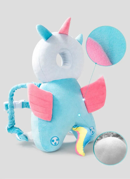 Cartoon Baby Head Protector Backpack Pillow, Soft PP Cotton Protective Cushion, Shockproof Safety Pillow for Toddlers, Suitable