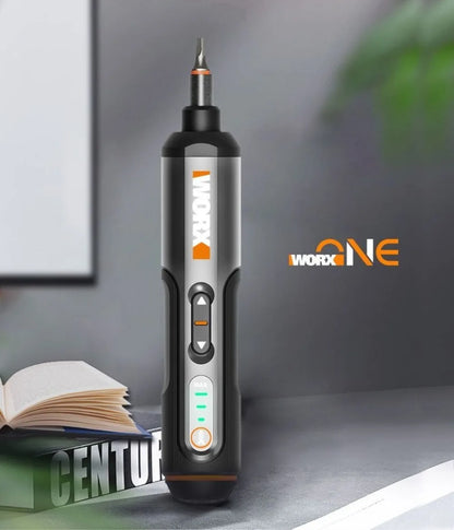 WORX WX240 Electric Screwdriver Rechargeable Electric Screw Driver 24 Bits Kits Mini Drill Power Tool Home Maintenance Repair