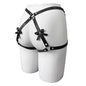 Women's Sexy Bow PU Leather Thigh Garter Harness BDSM Bondage Lingerie with Butt Wear And Suspender Belt Waist-To-Leg Adult Sex